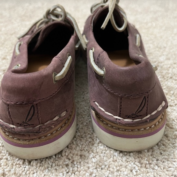 SPERRY Boat Shoes, purple leather - Picture 4 of 5